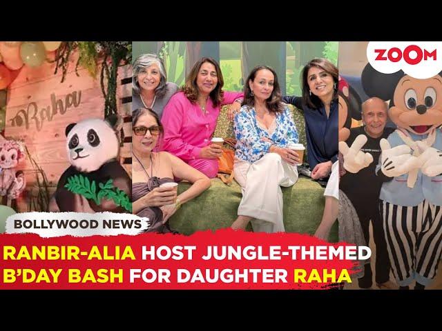 INSIDE glimpses from Alia Bhatt & Ranbir Kapoor's daughter Raha's 2nd Jungle-themed birthday bash