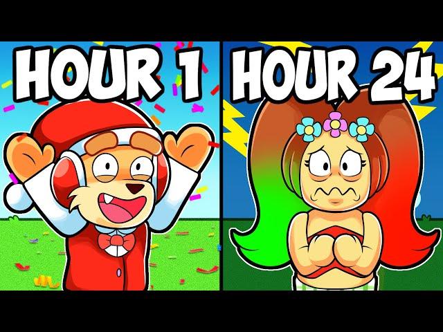 Booshot & Bella play ROBLOX for 24 HOURS (Roblox Funny Moments)