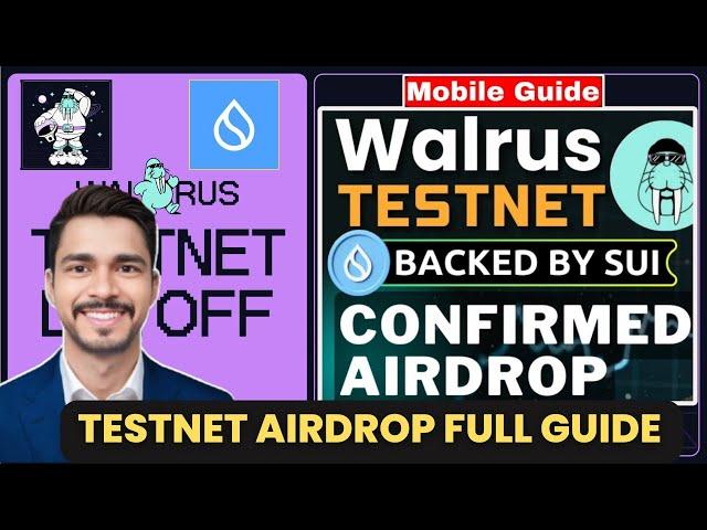 Walrus Airdrop Testnet Mobile Guide Free to join | Walrus Testnet Airdrop | Habibpicks