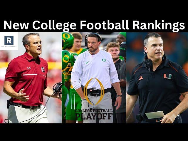 NEW Top 25 College Football Rankings | Change In College Football Playoff Picture