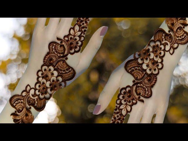 Arabic Henna designs for back hand ll Easy latest mehndi designs for back hand ll mehndi ka design