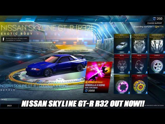 *NEW* Nissan Skyline GT-R R32 Is Officially Out Right Now In The Rocket League Item Shop!!