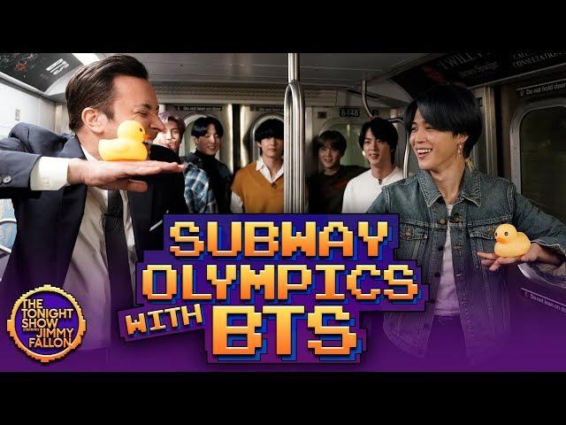 Subway Olympics with BTS | The Tonight Show Starring Jimmy Fallon