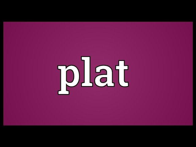 Plat Meaning