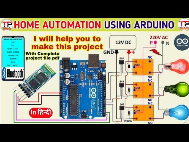 HomeAutomation Using Arduino And Bluetooth Module | with complete project report