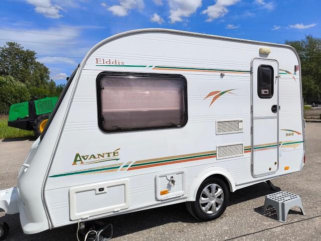 Бюджетный автодом-турист,караван,дом на колёсах Elddis Avante 750 кг с палаткой в комплекте огонёк