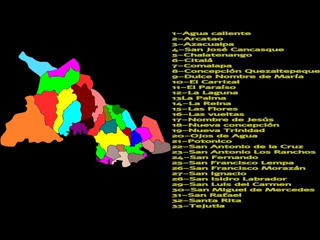 Municipios del departamento de Chalatenango. #shorts