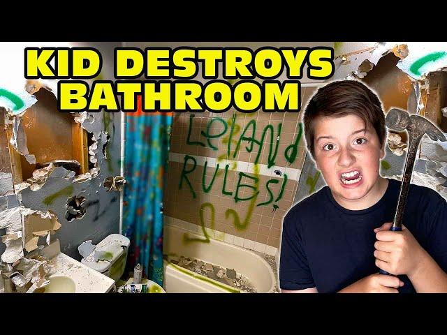 Kid Temper Tantrum Trashes And Destroys Bathroom! Parents FREAK OUT! |HBADA E3 Ergonomic Chair