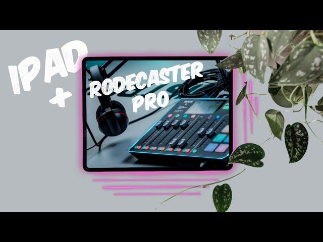 How to Connect a Rodecaster Pro to an iPad for Zoom