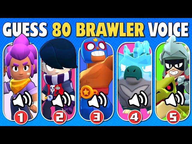 Can You Guess ALL 80 Brawlers by Voice Line? | Brawl Stars Quiz