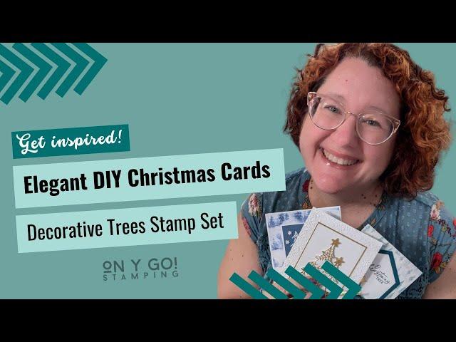 Create Elegant Handmade Christmas Cards with the Decorative Trees Bundle