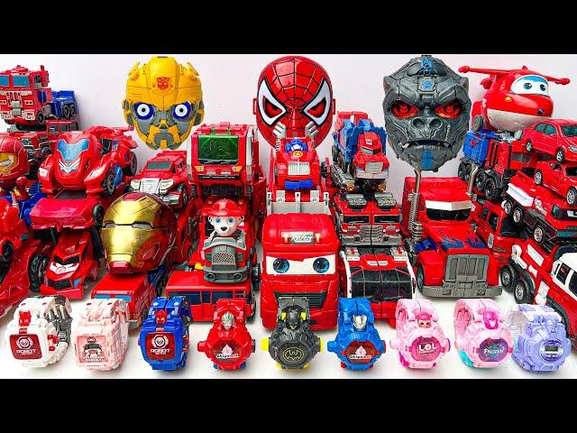 New Transformers KO Robot Watch - Rise of Red Color Tobot Carbot Toys: Optimus Prime Rage Superheros