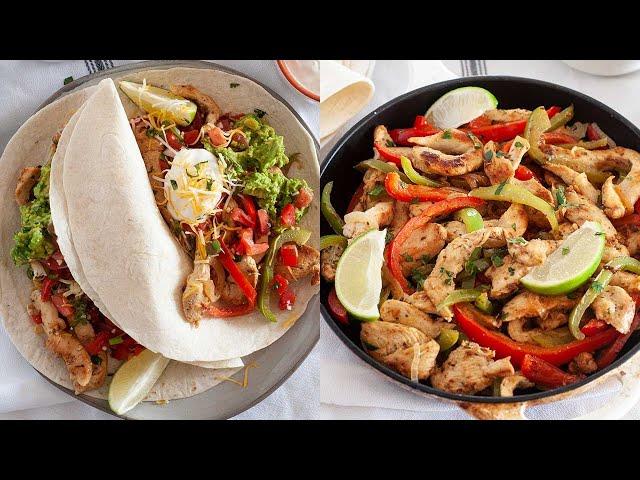 Easy Chicken Fajitas in a Skillet | Week 37 Taco Tuesday Cookbook