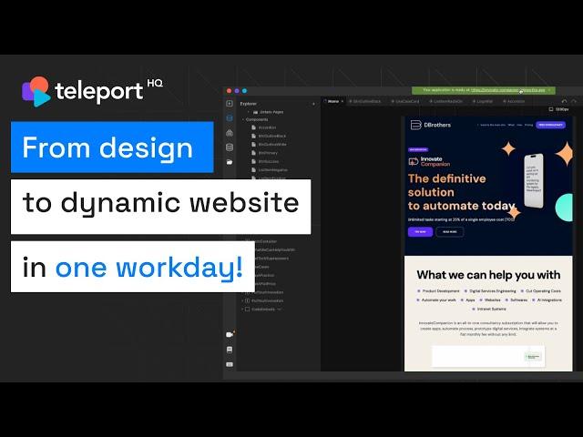 From Figma design to dynamic website in one workday!