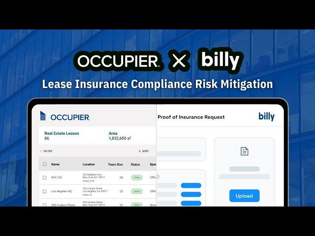 Occupier & Billy Bridge the Lease Insurance Compliance Gap