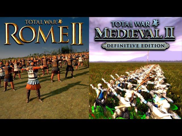 Medieval II vs. Rome II Total War Archers