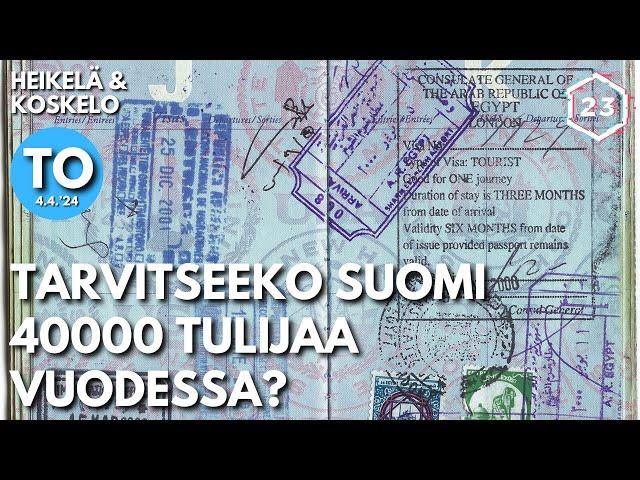 VM: Suomi tarvitsee satojatuhansia maahanmuuttajia lisää | Heikelä & Koskelo 23 minuuttia | 867