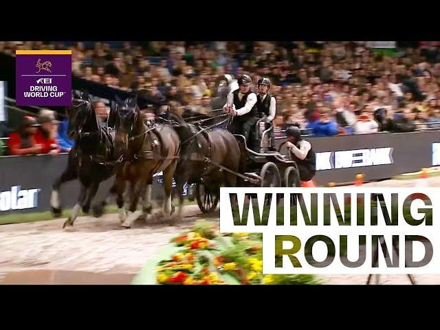 Boyd Exell is striking in Stuttgart | FEI Driving World Cup™ Stuttgart 2023