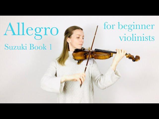 Allegro - Suzuki Book 1 - performance tempo!