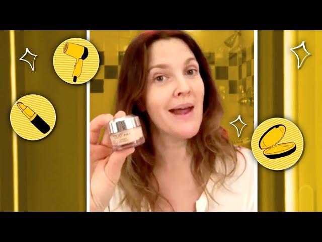 Drew Demonstrates Beauty Hacks for Getting Rid of Dark Circles and Even Out Eyes Using Eyeliner