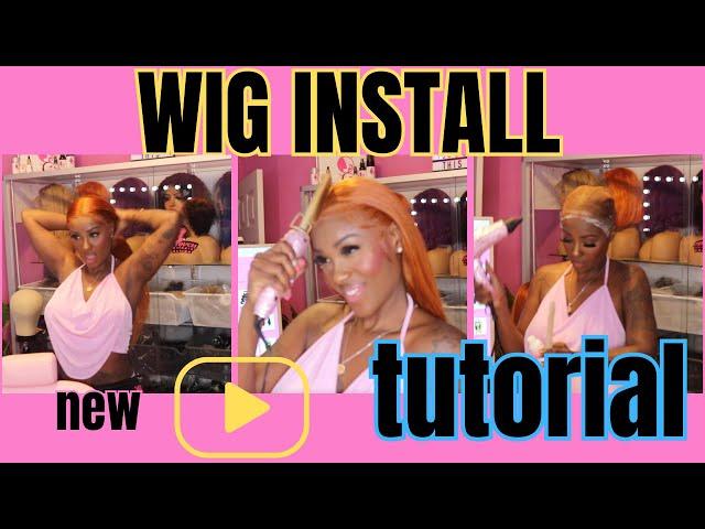 Pinky Bling Wig Installation Tutorial check out my music @pinkyblingvevo7189