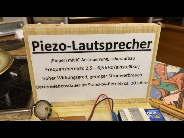 Piezo-Lautsprecher, Funktion und Aufbau