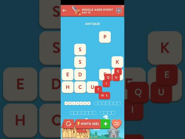 Wordbrain 2 Middle Ages Event Day 13 2022 Answers