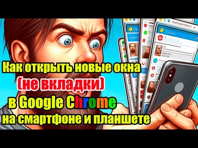 Как открыть новые окна (не вкладки) в Google Chrome на смартфоне и планшете