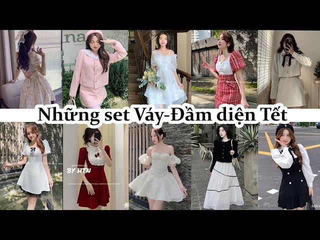 [ Shopee Haul ] Những set đồ Tết xinh đẹp: Váy - Đầm -set Tweed siêu xinh