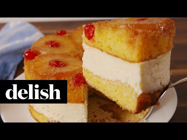 How to Make Pineapple Upside-Down Cheesecake | Recipe | Delish