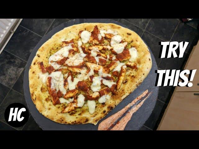 CHEESY TANDOORI CHICKEN ON A GARLIC BREAD - Halal Chef