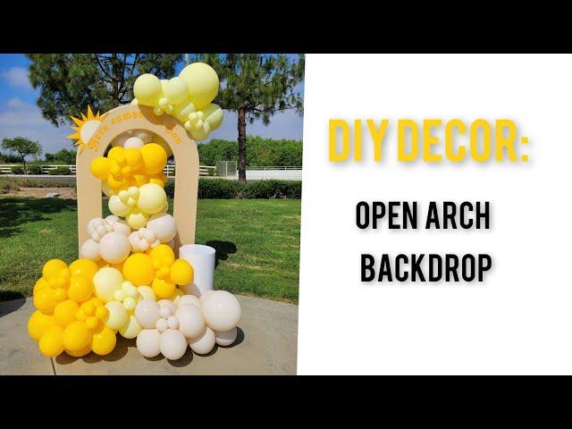 Here Comes the Son Baby Shower/Open Arch Balloon Garland Tutorial