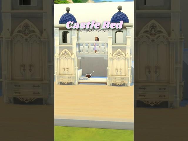 Castle Bed | Sims 4 | No CC | Buil Tip  | Tutorial #sims4