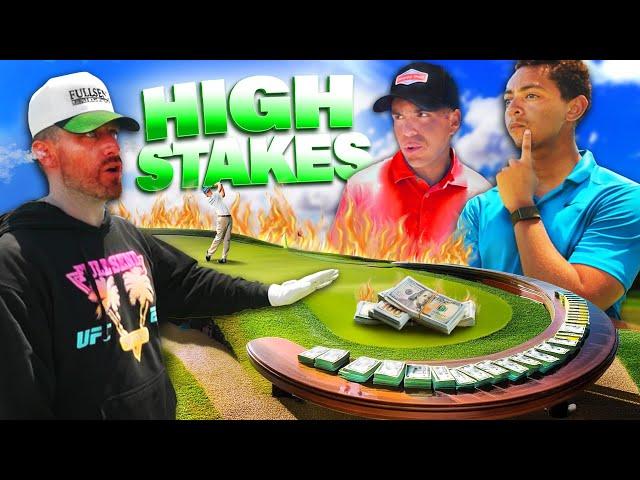 Intense High Stakes Golf Match Gets Heated!