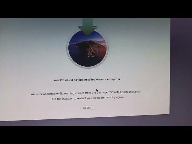 SOLVED: osinstall.postscript.pkg error When Install Niresh catalina Hackintosh
