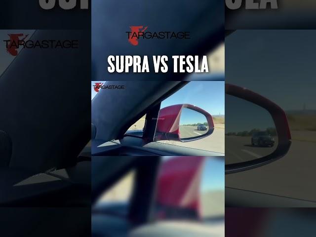 Supra vs. Tesla Drag Race @targastage