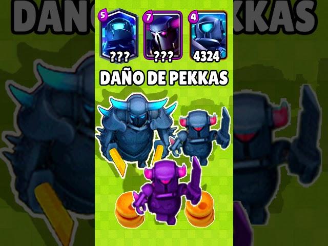 DAÑO DE TODOS LOS PEKKAS I #clashroyale