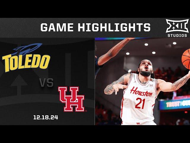 Toledo vs. #15 Houston Game Highlights | 2024-25 Big 12 Men’s Basketball