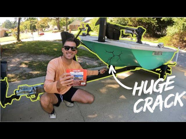 How to Repair A Crack in a Fiberglass Boat (EASY DIY Project)