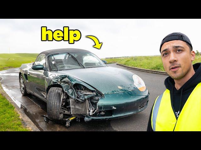 I Bought a CRASHED Porsche Boxster From a JUNKYARD...