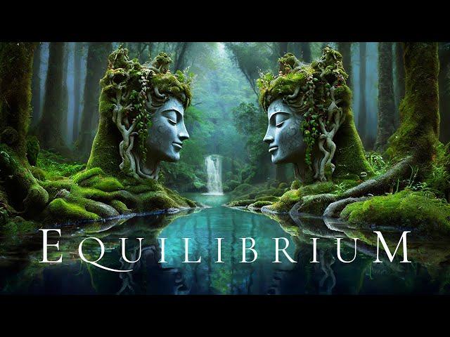 EQUILIBRIUM | Deep Ambient Relaxation Soundscape with Rain - Ethereal Fantasy Relaxing Ambient Music