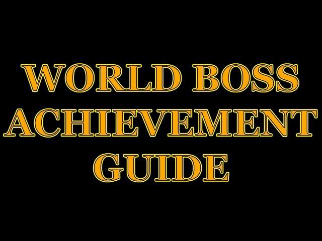 TERA World Boss Guide for Achievements