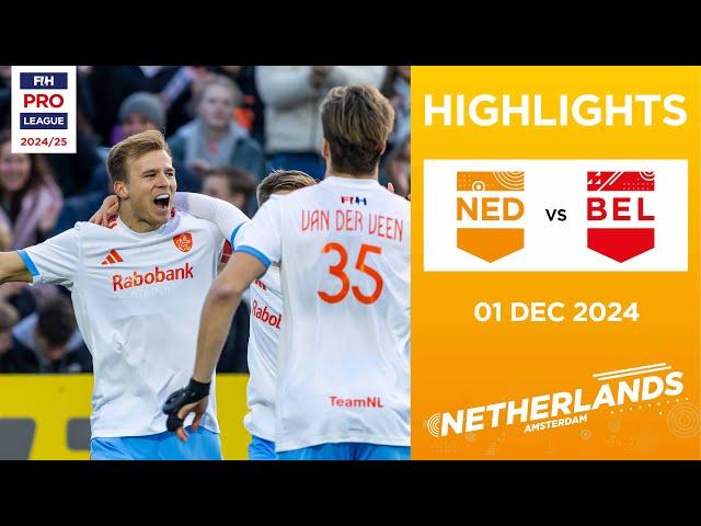 FIH Hockey Pro League 2024-25 Highlights: Netherlands vs Belgium (M) | Match 1