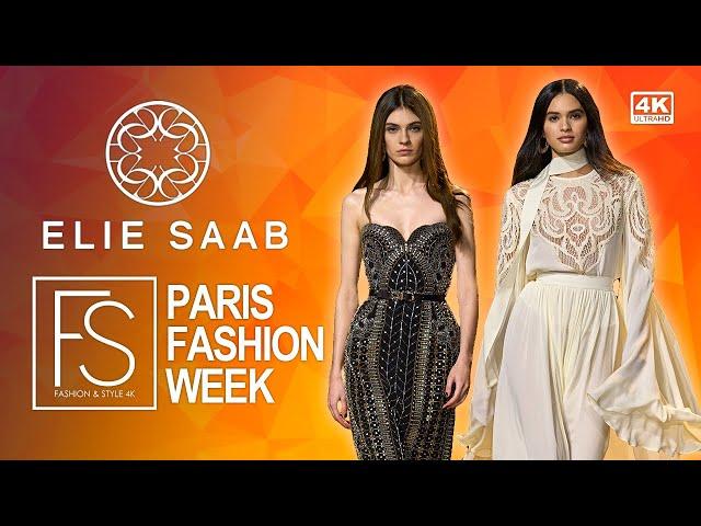 ELIE SAAB Fall Winter 2024-25 PARIS FASHION WEEK 4K Full Show Models Alessandra Ambrosio and Faretta