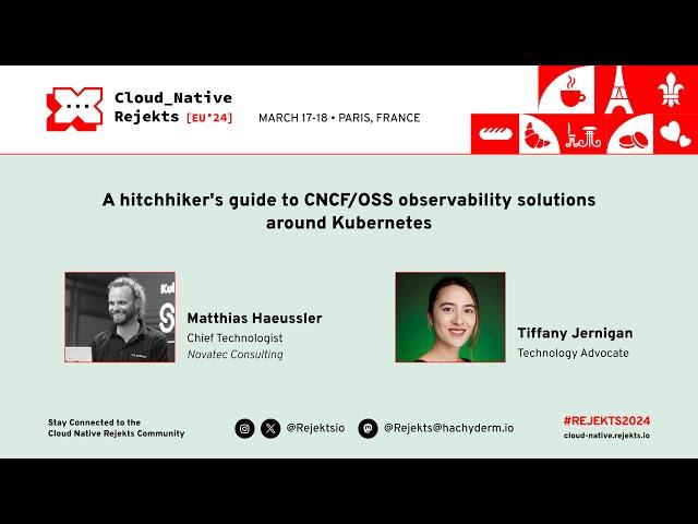 A hitchhiker's guide to CNCF/OSS observability solutions around Kubernetes