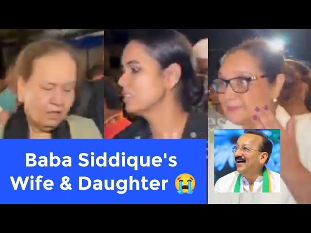 RIP | Baba Siddiqui's wife, daughter and family visit Lilavait Hospital