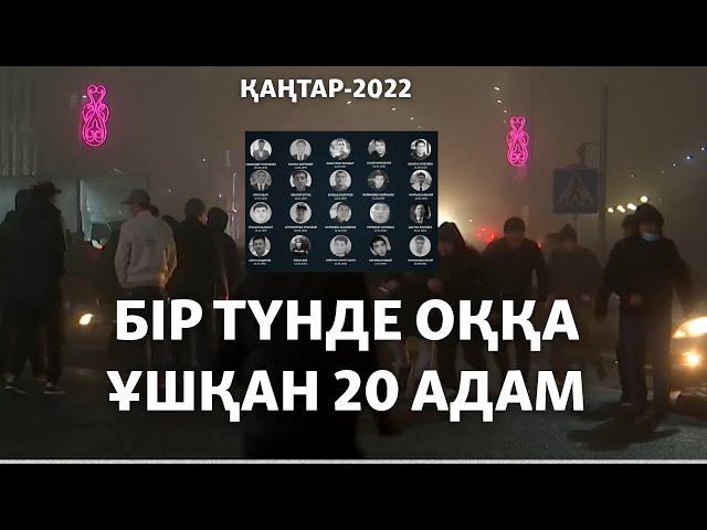 Бір түнде оққа ұшқан 20 адам. Шымкенттегі Қаңтар қырғыны