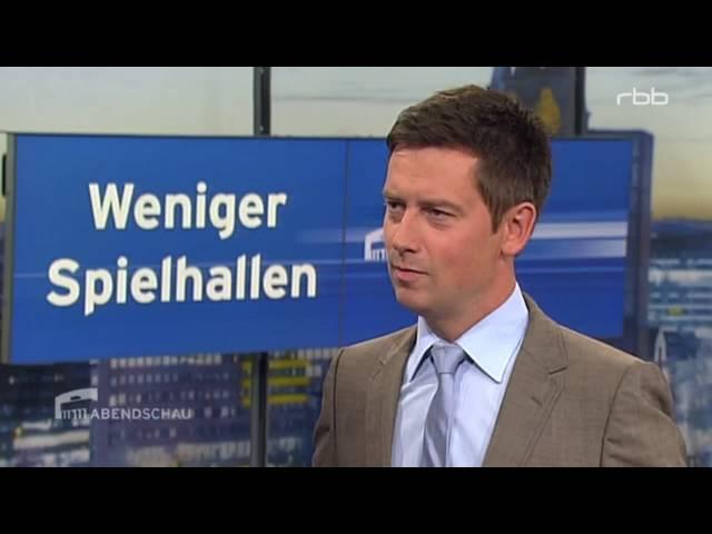 23 Spielhallen mussten heute schließen | "Abendschau" mit Studiogast Daniel Buchholz 01.08.2016