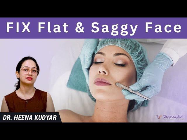 How to fix Flat and Saggy Face | Surgical Non-Surgical Skin Tightening Procedures | Face Lift, Delhi