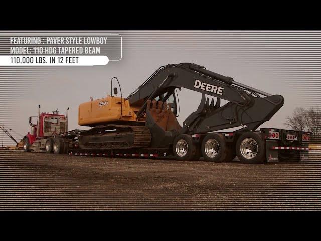 Gooseneck Lowboy Paving Trailers for Sale from XL Specialized Trailers